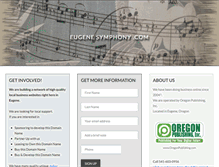 Tablet Screenshot of eugenesymphony.com